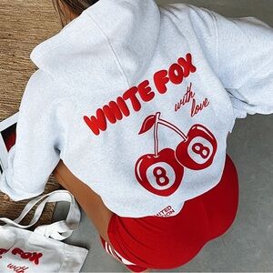 With Love In The Moment Oversized Hoodie Grey Marle